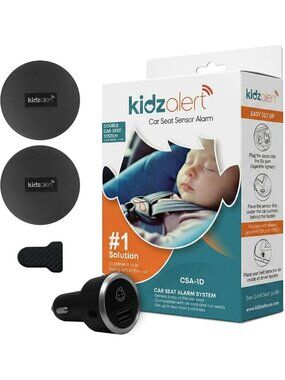 Car Seat Safety Alarm System with 1 Alarm & 2 Sensors - Child Protection Device